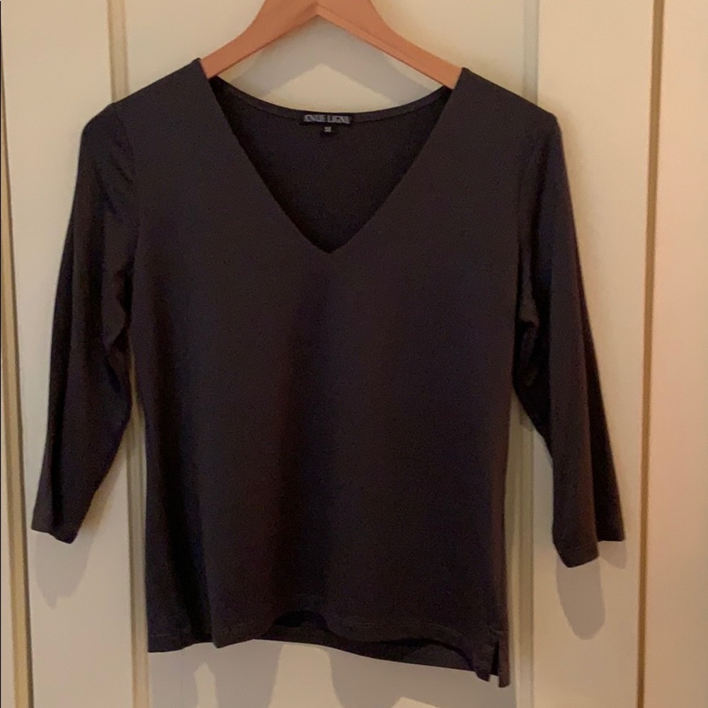 Elevated classic v-neck top